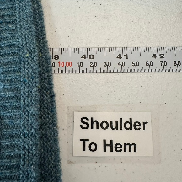 Sundance Womens Lambswool Cable Knit Sweater Dress Size L Cozy Artisan Boho - Picture 6 of 7